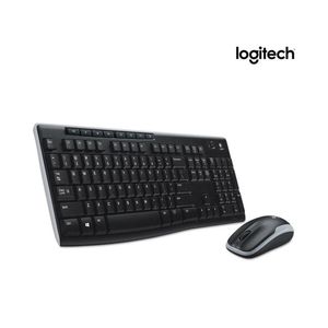 Kit Teclado y Mouse Logitech MK270 Inalámbrico Negro