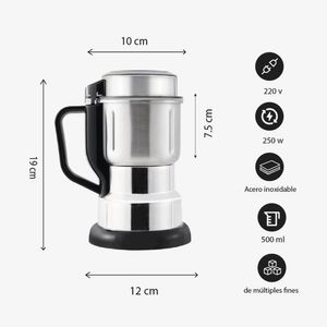 Mini Molino de granos acero inoxidable 500ml 250W