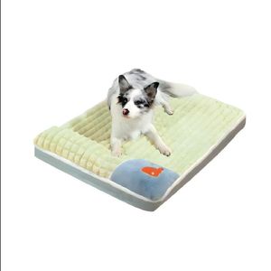 Cama Colchón Para Perros Funda Extraíble Verde Claro - Talla L