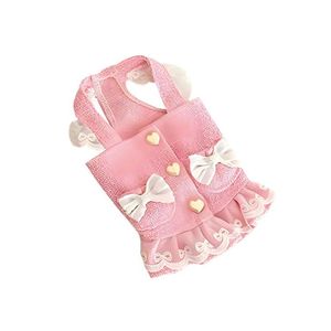 Ropa Para Perros Vestido Lazos Rosado - Talla M