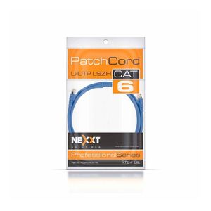 Cable Patch Cord Nexxt Par Trenzado no Blindado UTP Cat 6A Azul