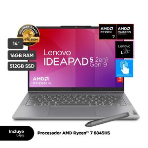 Notebook LENOVO IP5 2-en-1 14AHP9 14" AMD Ryzen 7 (8000 series) 16GB 512GB SSD
