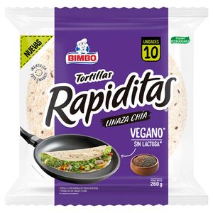 Tortillas Rapiditas BIMBO de Linaza y Chia Bolsa 260g