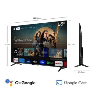 Televisor TCL 55 Qled 4k 55T6C Google Tv