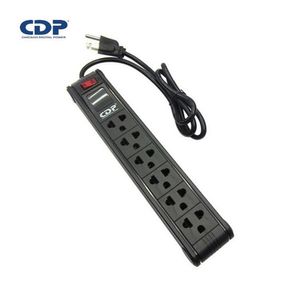 Supresor De Picos CDP R-PS6 220V 6 Tomas Nema Universal Negro