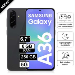 Celular Libre Samsung Galaxy A36 67 Pulg 128GB 8GB RAM Negro