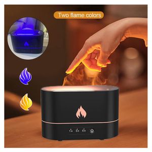 humidificador de aire 3D Flame Aromatizante Negro Mas Una Esencia