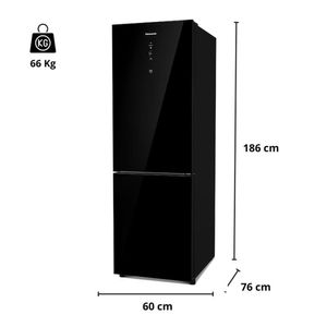 Refrigeradora Bottom Freezer NR-BB41 397L + Microondas SB25 Negro 20L