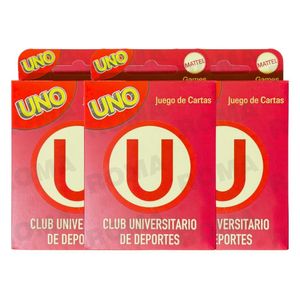 PACK 3 UNO – EDICIÓN LA U V2 JUEGO DE CARTAS
