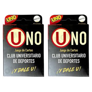 PACK 2 UNO – EDICIÓN LA U V1 JUEGO DE CARTAS