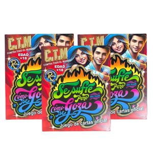 PACK 3 C.T.M SE SUFRE PERO COMO SE GOZA- JUEGO DE MESA
