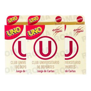 PACK 3 UNO – EDICIÓN LA U V3 JUEGO DE CARTAS