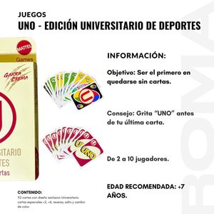 PACK 3 UNO – EDICIÓN LA U V3 JUEGO DE CARTAS