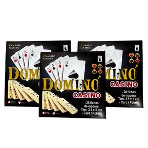 PACK 3 JUEGO DE DOMINÓ Y CASINO - JUEGO DE MESA Y CARTAS