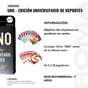 PACK 3 UNO – EDICIÓN LA U V1 JUEGO DE CARTAS