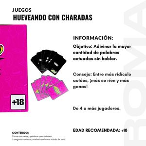 PACK 2 CHARADAS - JUEGO DE MESA Y CARTAS