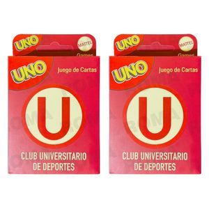PACK 2 UNO – EDICIÓN LA U V2 JUEGO DE CARTAS