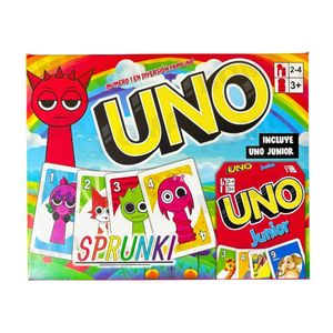 UNO – EDICIÓN SPRUNKI + UNO JUNIOR JUEGO DE CARTAS