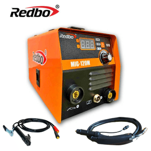 Soldadora MIG Sin gas FLUX 120Amp + Careta Fotosensible Redbo MIG-120M-WH9343-2P