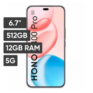 Smartphone HONOR 400 PRO 6.7" 12GB 512GB 200MP + 50MP + 12MP Midnight Black