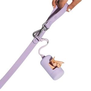 Correa y Dispensador De Poop Bags Para Perros Lila - Talla M