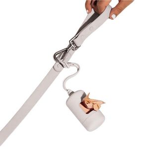 Correa y Dispensador De Poop Bags Para Perros Gris - Talla M