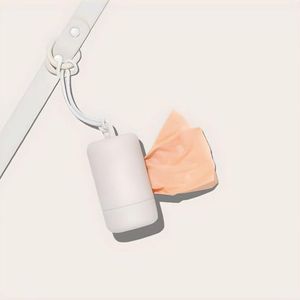 Correa y Dispensador De Poop Bags Para Perros Gris - Talla M