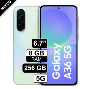 Celular Libre Samsung Galaxy A36 67 256GB 8GB RAM Verde