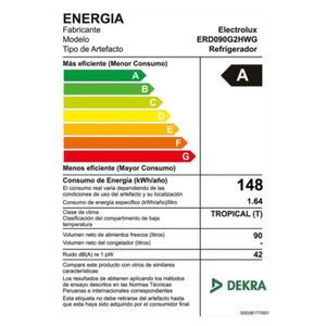 Frigobar 90Lt Electrolux ERD090G2HWG