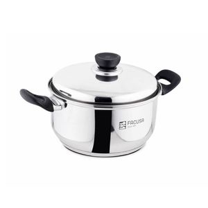 Olla Clásica 22cm Tapa de Acero Inoxidable-10116263