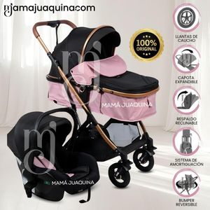 Coche Cuna «RONDA PRIME» con Porta bebé Pink