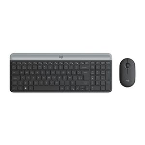 Kit de teclado y mouse inalámbricos Slim Combo MK470 Black
