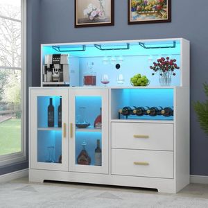 Bar Vinero Moderno Blanco 120cm