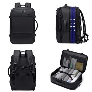 Mochila Golden Wolf GB00709 Expandible Viaje Laptop Negro