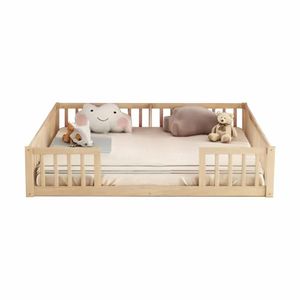 Cama Montessori Evolutiva Riyu Plaza y Media + Armado Gratis