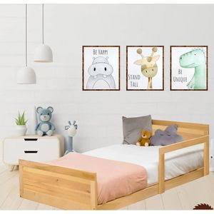 Cama Montessori Evolutiva Otis Plaza y Media