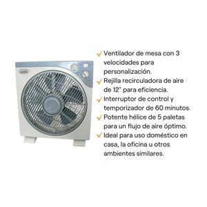 Ventilador Alfano BF-1210 Recirculante 12 "