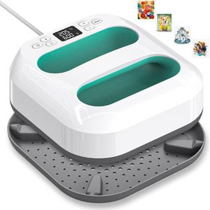 Plancha Prensa de Calor para Polos Bolsas Gorras Zapatillas 23x23