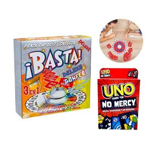 Pack Doble Diversión BASTA Deluxe 3en1 + UNO No Mercy