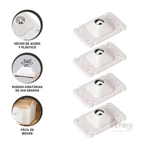 Set de Ruedas Flexibles en Color Blanco Y+Agendita