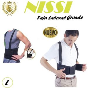 Faja Laboral Liviana Grande Negro Talla -L