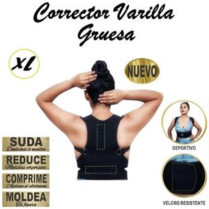 Corrector Varilla Gruesa Negro Talla -XL