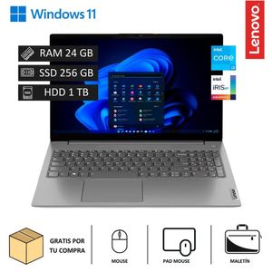 Laptop Lenovo V15 G3 IAP 156” FHD Intel Core i3-1215U 256GB SSD + 1TB HDD 24GB RAM