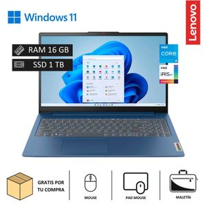 Laptop Lenovo IdeaPad Slim 3 15.6" FHD Core i5-12450H 4.4GHz, 16GB RAM DDR5-4800 - 1TB SSD M.2