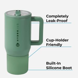 HydroJug Botella de agua infantil, aislada, anti fugas y resistente