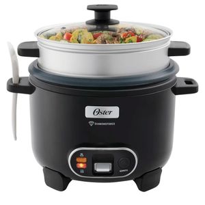Olla Arrocera de 1.8 Lts Oster Funcion Sofrito con Vaporera CKSTRC10DFBLK