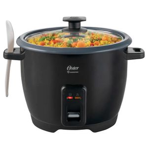 Olla Arrocera de 1.8 Lts Oster Recubrimiento Antiadherente DiamondForce CKSTRCB10DFBLK