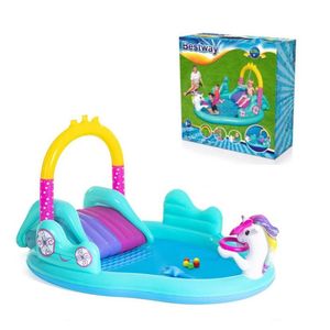 Centro de Juego Inflable Unicornio 274x198x137