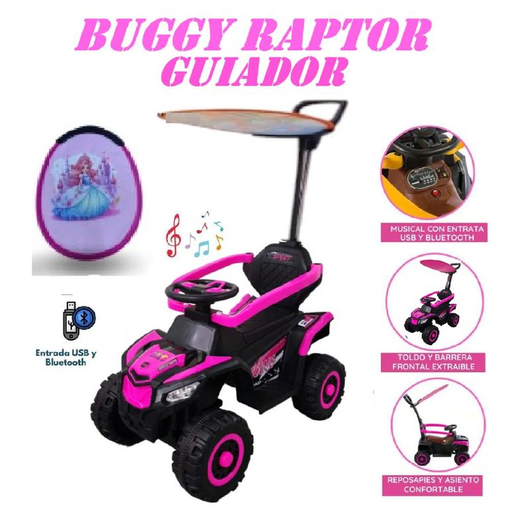 Nuevo Bugui Raptor Musical con USB -Rosa - Real Plaza