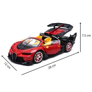 Carro Bugatti Rojo con Control Remoto y  Abre Puertas